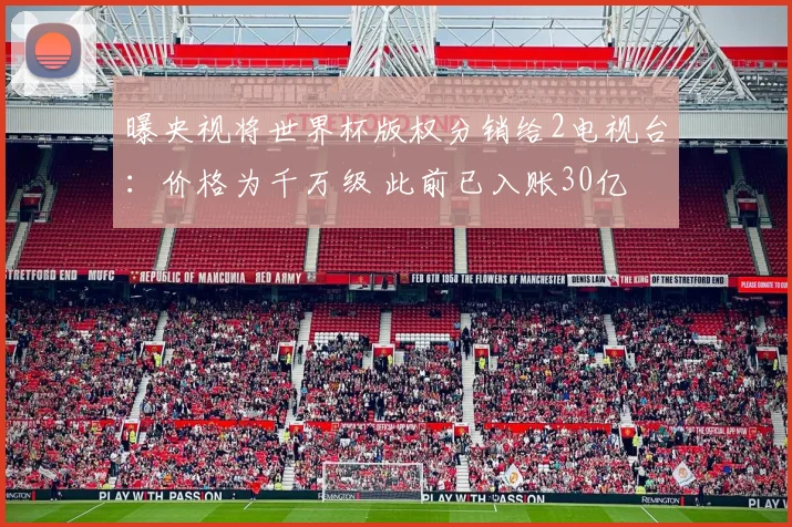 曝央视将世界杯版权分销给2电视台:价格为千万级 此前已入账30亿
